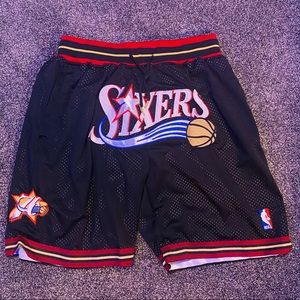 Retro 76ers Basketball Shorts
